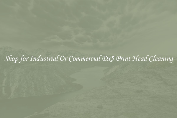 Shop for Industrial Or Commercial Dx5 Print Head Cleaning