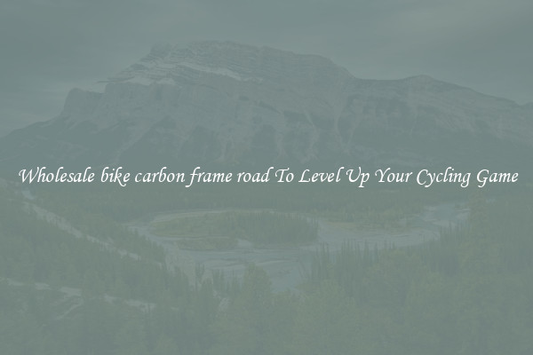 Wholesale bike carbon frame road To Level Up Your Cycling Game