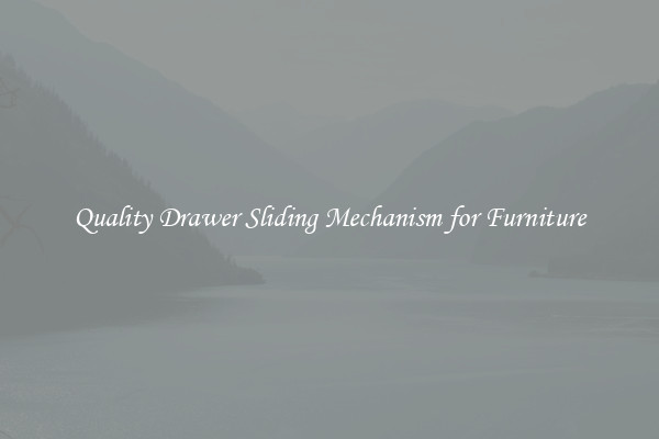Quality Drawer Sliding Mechanism for Furniture