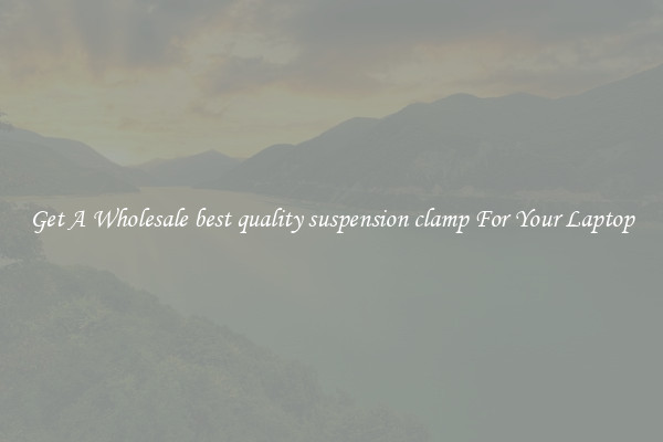 Get A Wholesale best quality suspension clamp For Your Laptop