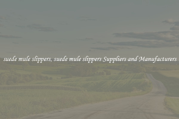 suede mule slippers, suede mule slippers Suppliers and Manufacturers