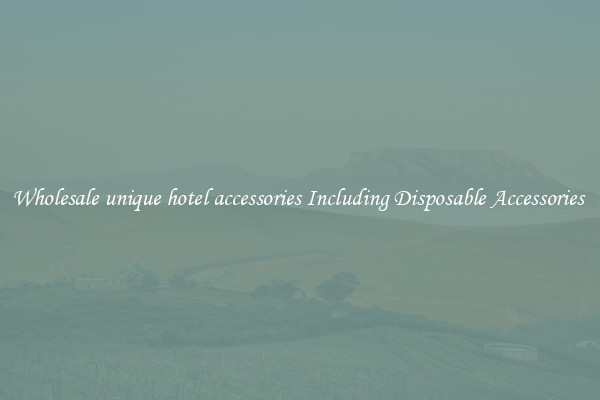 Wholesale unique hotel accessories Including Disposable Accessories 