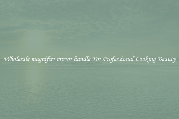 Wholesale magnifier mirror handle For Professional Looking Beauty