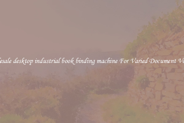 Wholesale desktop industrial book binding machine For Varied Document Volumes