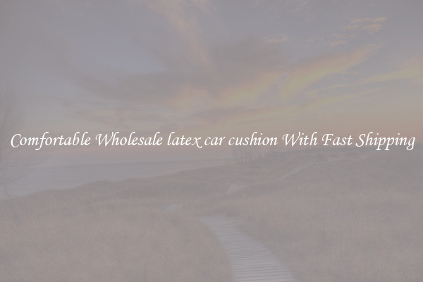 Comfortable Wholesale latex car cushion With Fast Shipping